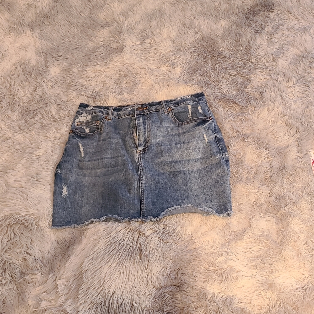 Denim Blue Jean Skirt Ci Sono size Large - Picture 3 of 12